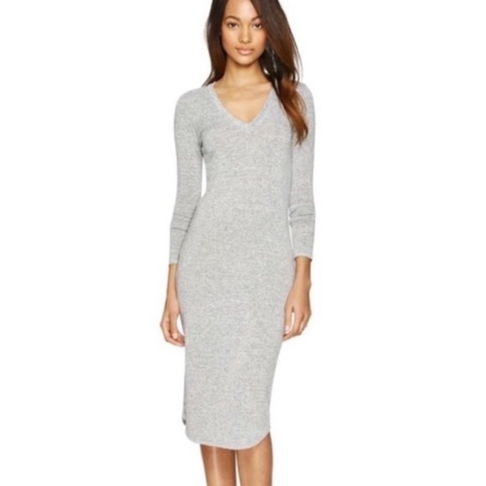 Aritzia Wilfred Free Lisiere Grey Maxi Dress Sz L